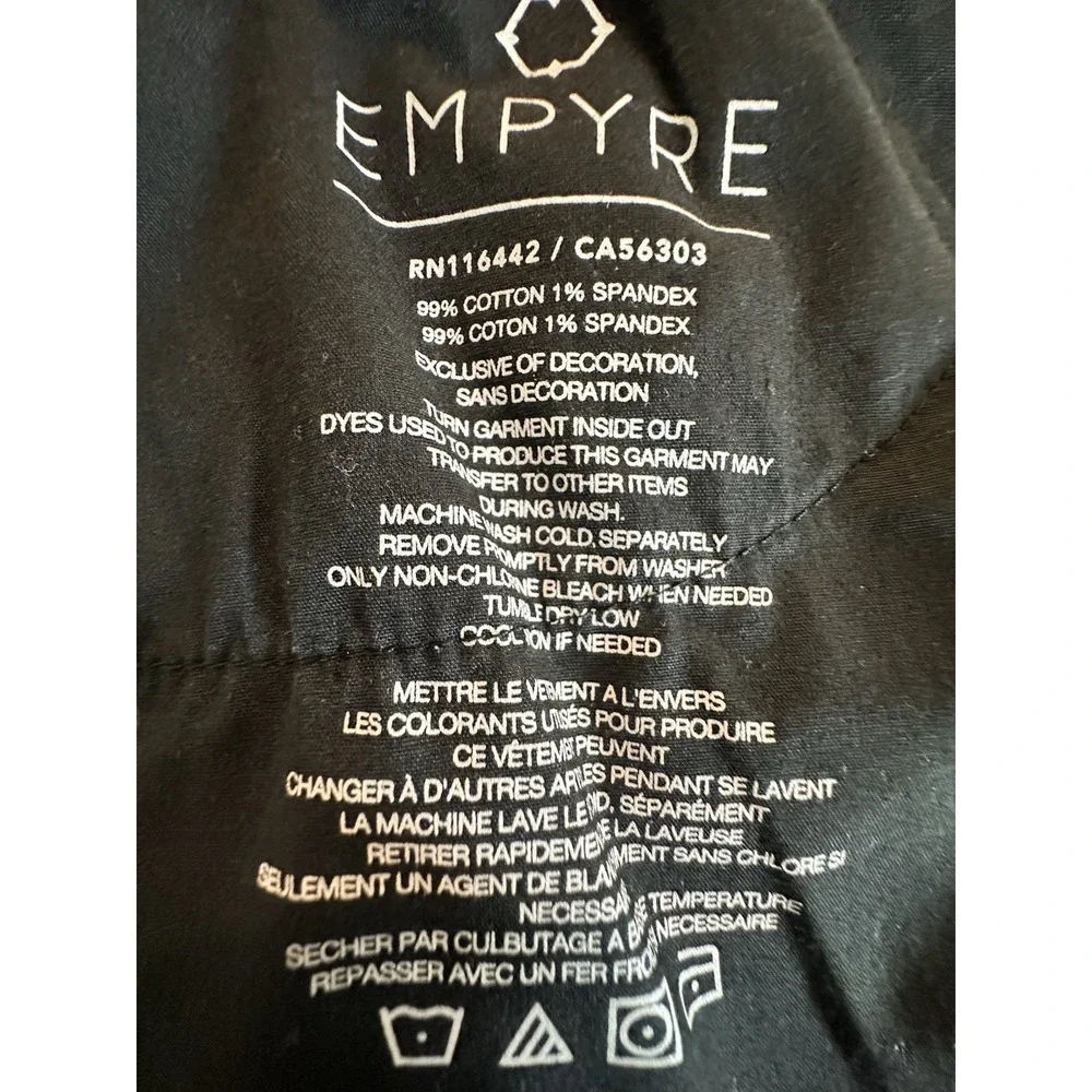 Empyre Tori Black Coated Women's Denim Jeans Size 4‎ Skater Streetwear Grunge